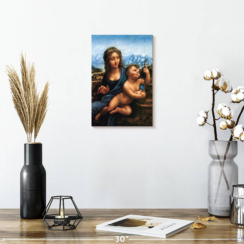 Adella The Madonna Of The Yarnwinder 1501, 12" H x 8" W