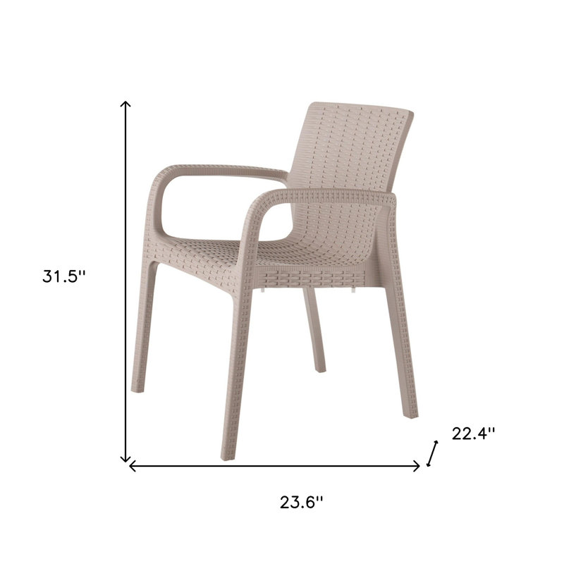 Ensemble de deux chaises en taupe