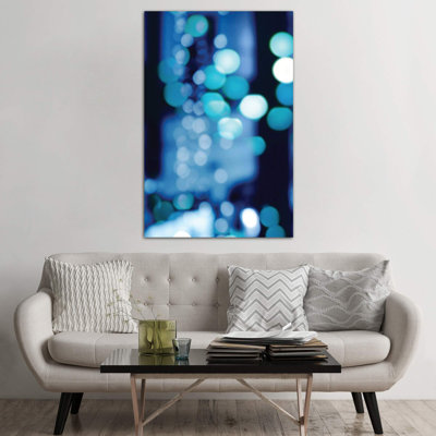 Brilliant Blue Triptych I by Kate Carrigan - Wrapped Canvas Print