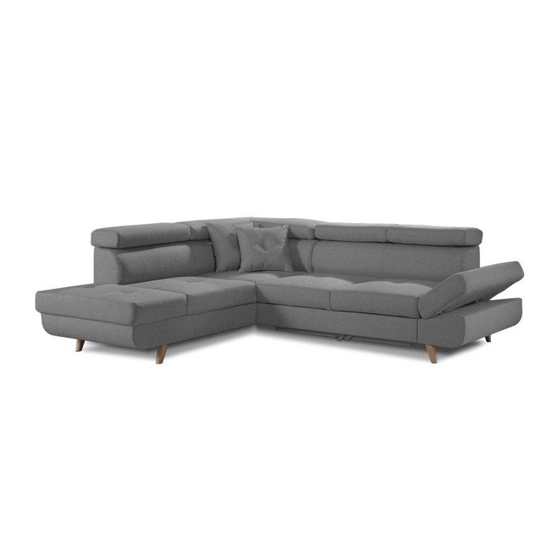 5 Seater Sofa Bed, Left Hand Facing, Light Grey