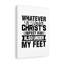 Under Christ's Feet - Wrapped Canvas Print-251546402
