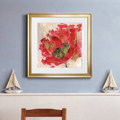 Infusion rouge II - Reproduction d'art sur papier encadré