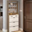 Armoire à chaussures 3 portes et 2 tiroirs - Gardez votre maison bien rangée et bien rangée avec une finition blanche