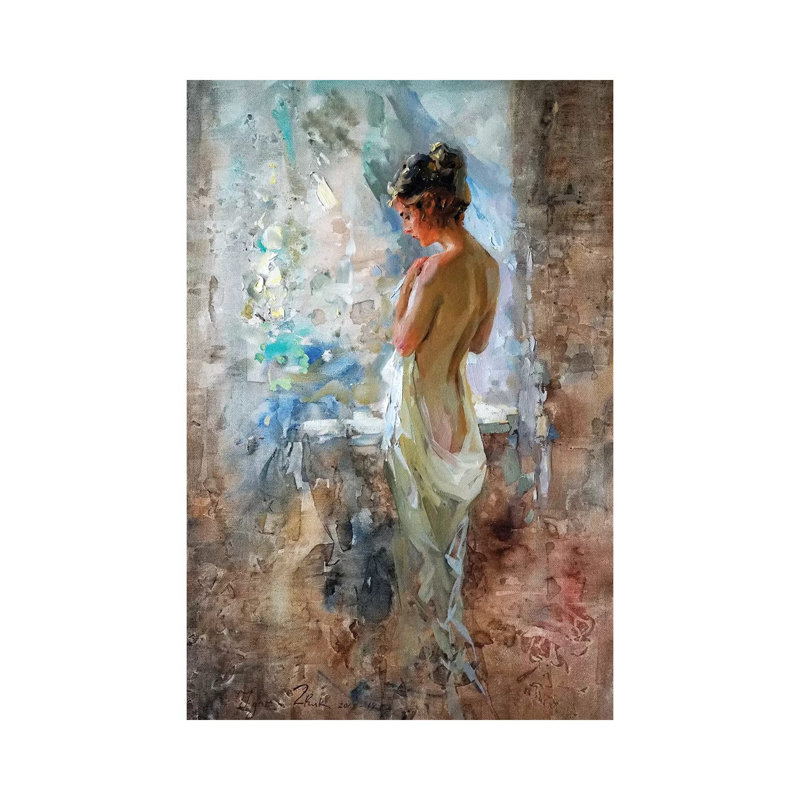 «Spring» par igor Juk - Toile tendue avec châssis sur toile tendue, H 26 po x l 18 po x 1,5 po