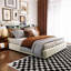 Platform Bed with LED Lights & Headboard Storage, Underbed Storage Drawers, USB-A/C Charging-2119527799