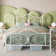 Anterrio Metal Open-Frame Bed with Butterfly Pattern Design Headboard and Footboard
