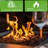 Propane Fire Pits Table, Square Outdoor Dinning Firepit Fireplace, Dinning Tables With Lid