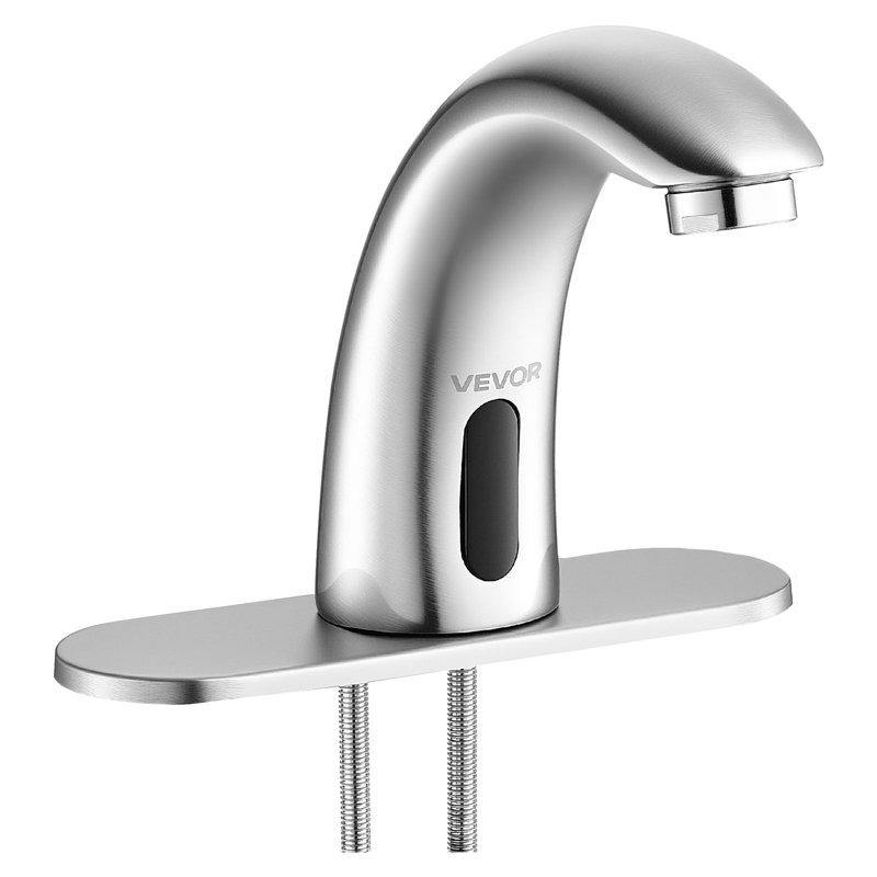 Touchless Bathroom Sink Faucet Automatic Motion Sensor 9/16 Brushed Nickel