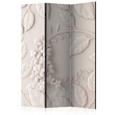 Grimona 135 cm W x 172 cm H 3 - Panel Solid Wood Folding Room Divider
