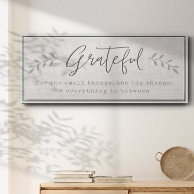 Grateful for Everything- Framed Canvas
