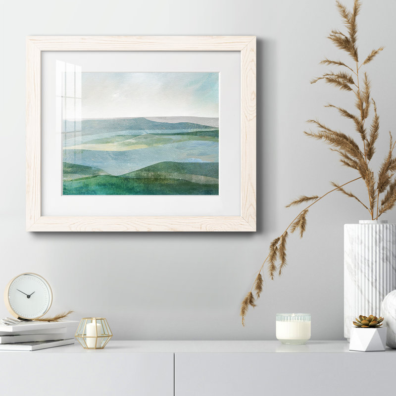 River Valley - peinture encadrée, Cadre blanc, H 24 po x l 18 po x P 1,5 po