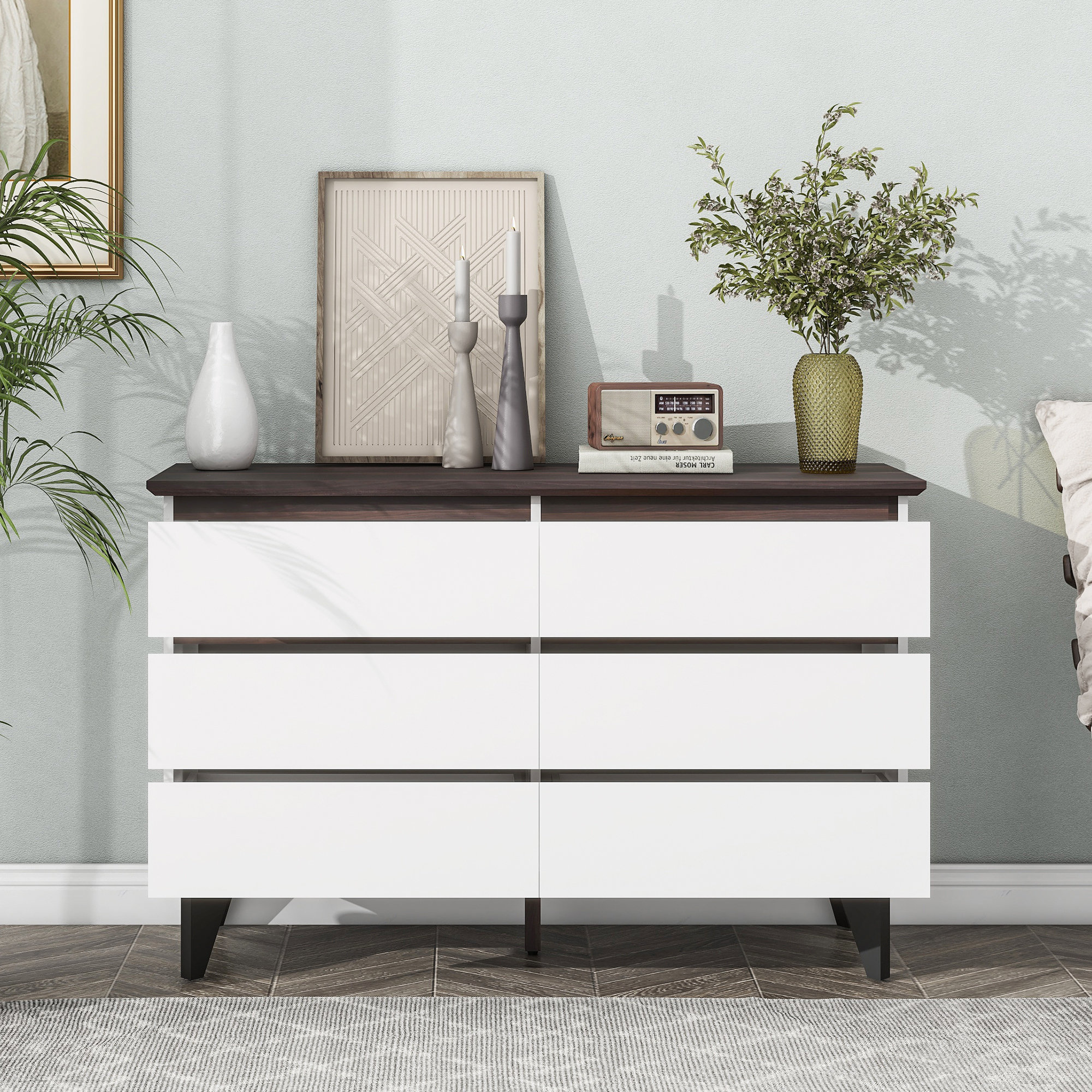 Ebern Designs Rollie 6 - Drawer Dresser | Wayfair