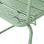 Bistro d'extérieur en bleu sarcelle mat - fabriqué en fer, convient au patio et au jardin, 2 chaises de table en fer pour le jardin, bleu sarcelle, pour le jardin-1233760328