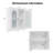 22*23in Translucent Double-Door Medicine Cabinet-1961115058