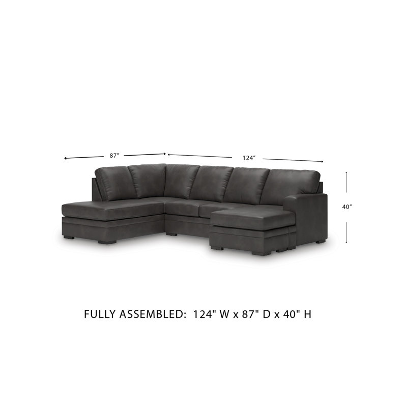 Canto 2-Piece Sectional With Chaise, Left Hand Facining
