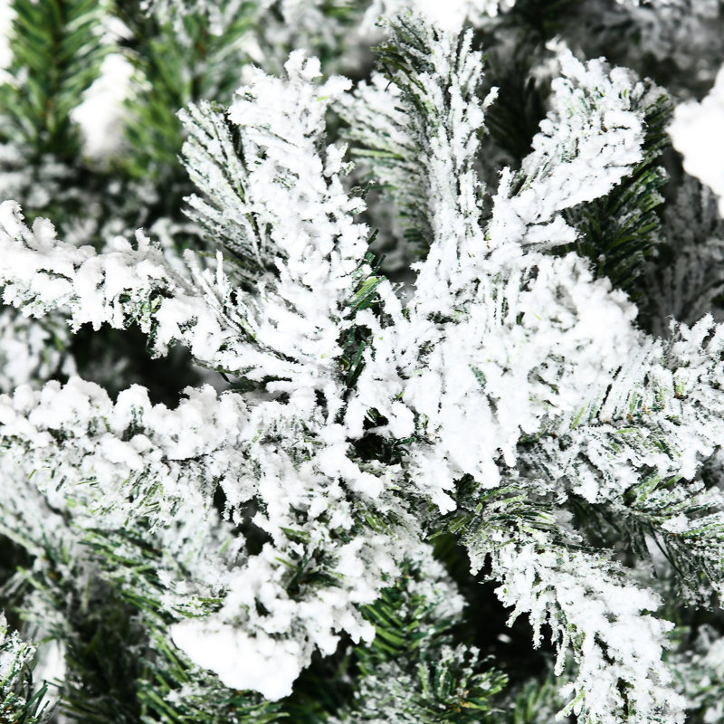 Arbre de Noël enneigé 9 pi de hauteur, ornement artificiel, ignifuge, attrayant, sécuritaire et stable