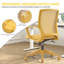 Chaise de bureau ergonomique en maille, supportant jusqu'à 159 kg (350 lb), avec accoudoirs fixes, jaune.-122307685-122307686-122307706