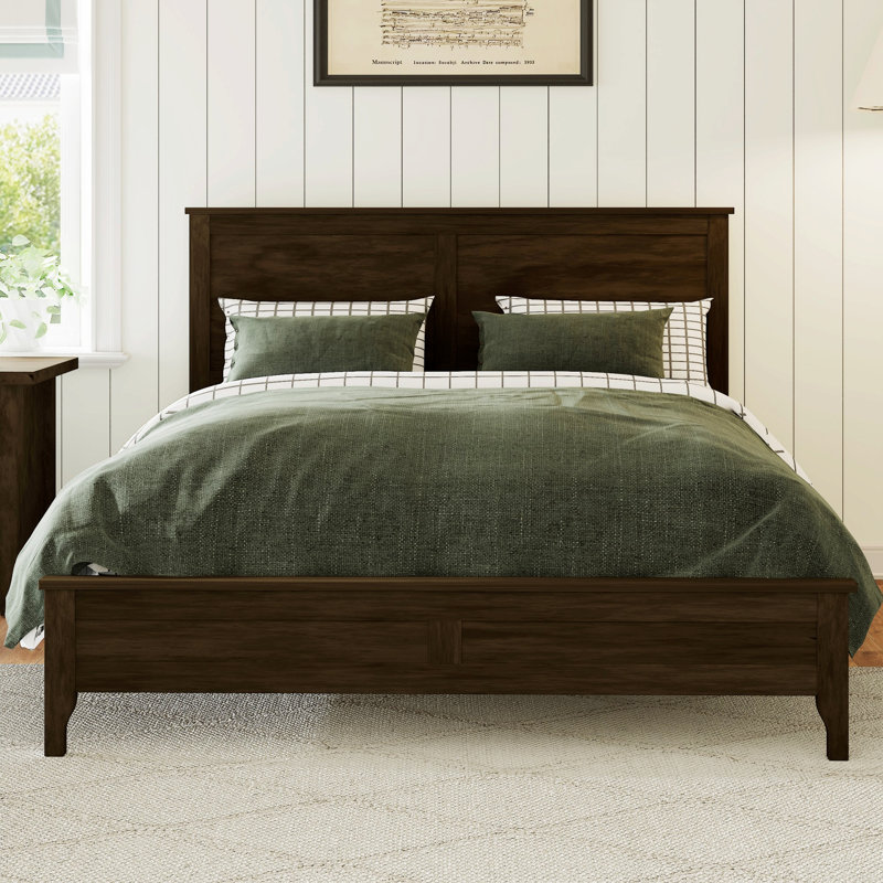 Lit plateforme avec lattes de bois pour la chambre à coucher, Grand lit