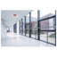 Panneau de sortie lumineux Edge Light, homologué à Chicago, boîtier blanc, 120-277 V, alimentation de secours de 90 min, simple face, encastré au plafond et au mur