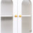 White Fold-out Desk With Storage Shelf And Drawer - Ideal For Home Office Decoration Convertible Cabinet Functional Use