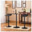 Adjustable Height Bar Table And 2 Chrome Adjustable Swivel Stools Set-1574702951-1560703831-1560703824