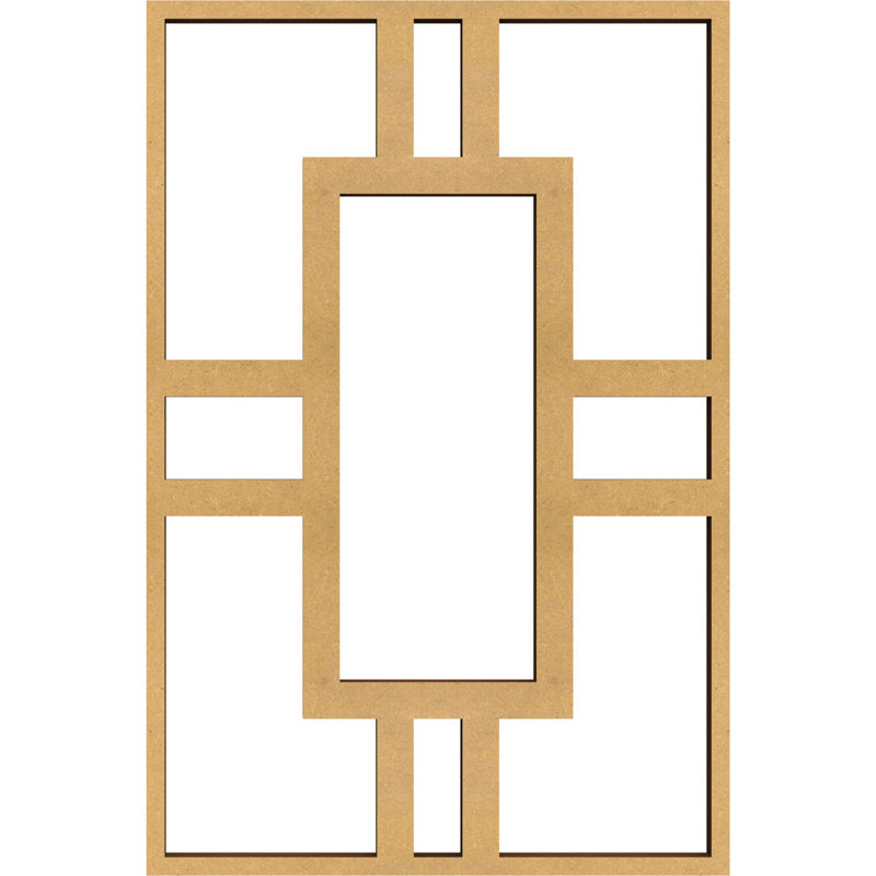 Hastings Decorative Fretwork Wood Wall Panels, 7 3/8"H x 4 7/8"W x 3/8"D, Natural