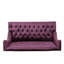 Causeuse en velours Raisin