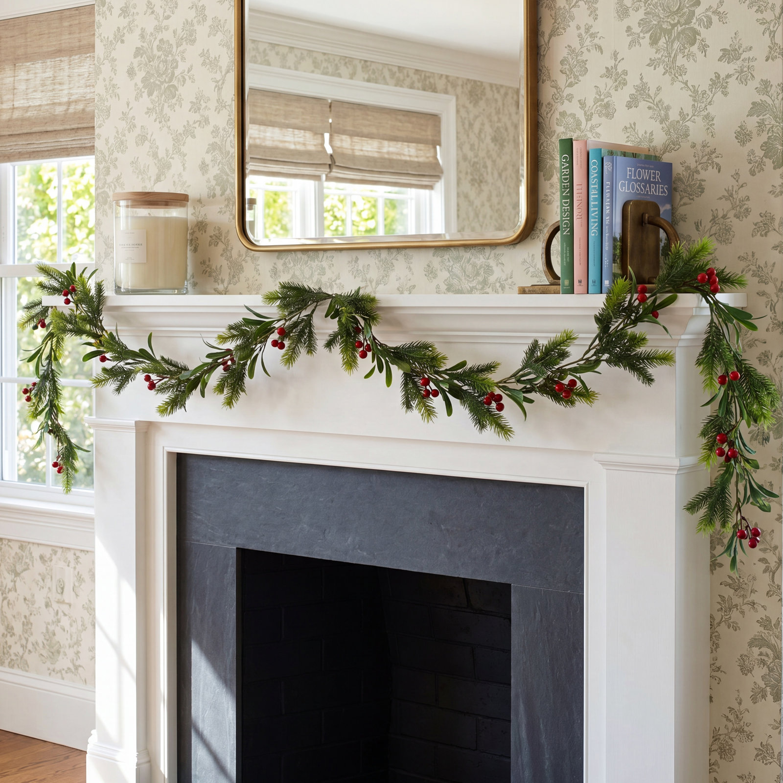 72" Berry Pine Garland