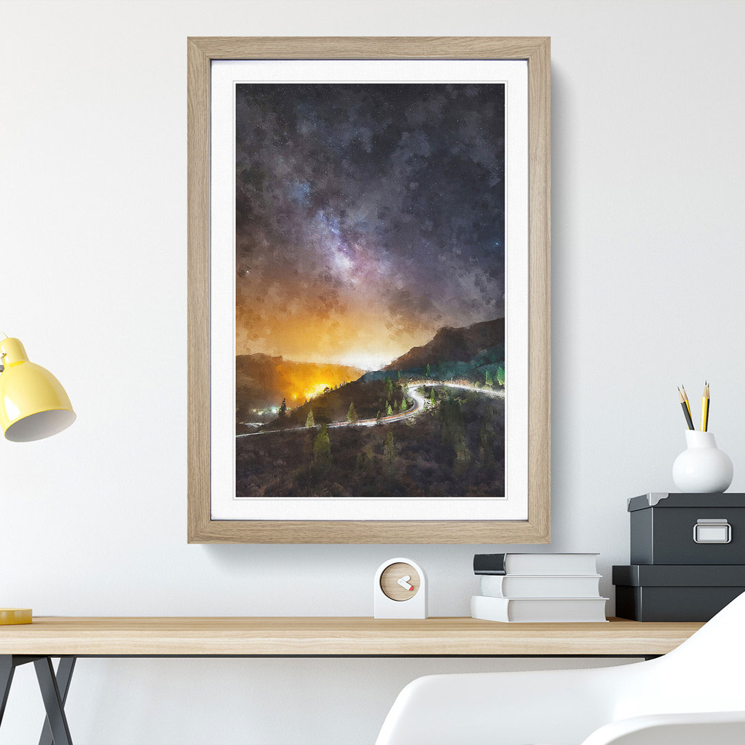 Stars over Gran Canaria in Spain - Picture Frame Graphic Art