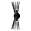 Applique murale noire 2 lumières - Lampe murale d'intérieur moderne pour salle de bain, chambre à coucher, couloir-493333800
