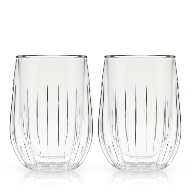Ensemble de 2 verres à vin à double paroi Viski