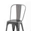 Ensemble de 2 chaises de salle à manger en métal ultrabrillant de 18 pouces de hauteur-1293422198-1293422203