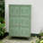Modern Green Iron Accent Cabinet-989034308