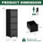 Heavy - Duty 4 Drawer Lockable Vertical File Cabinet On Wheels, Black Full Extension Drawers, Easy Assembly Metal Locking Adjustable Bar For Different Sizes, Mobility-120659699