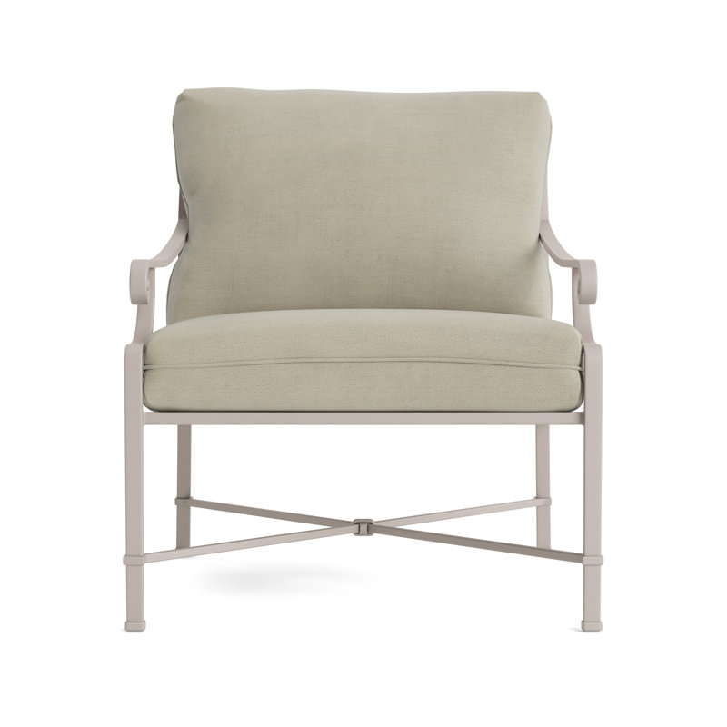 Venetian Outdoor Lounge Chair, Fusion Charcoal, Dove Smooth