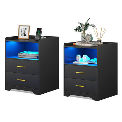 2 Drawer Bedside Table