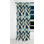 Tiles Blue and White Chevron Dreams I - Rideau occultant à motif géométrique abstrait - 1 panneaux