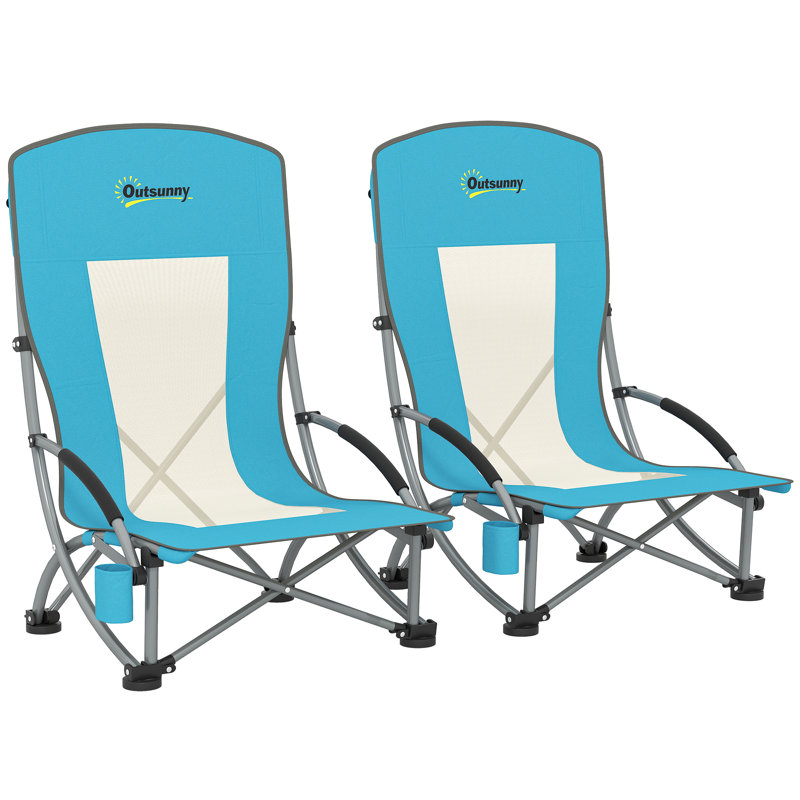 Folding Beach Chair, Blue