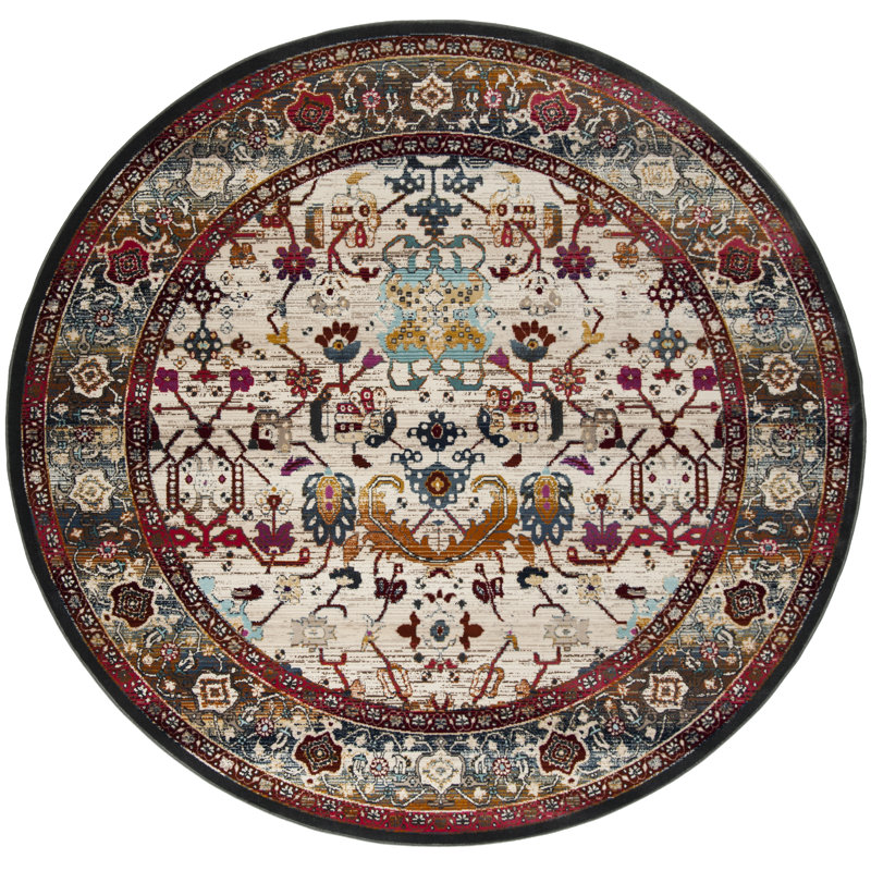 Wayne Performance Oriental Rug, Round 6'7"