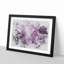 Purple Sky Behind the Winter Trees Watercolour - Picture Frame Graphic Art Print-56740681-56740673