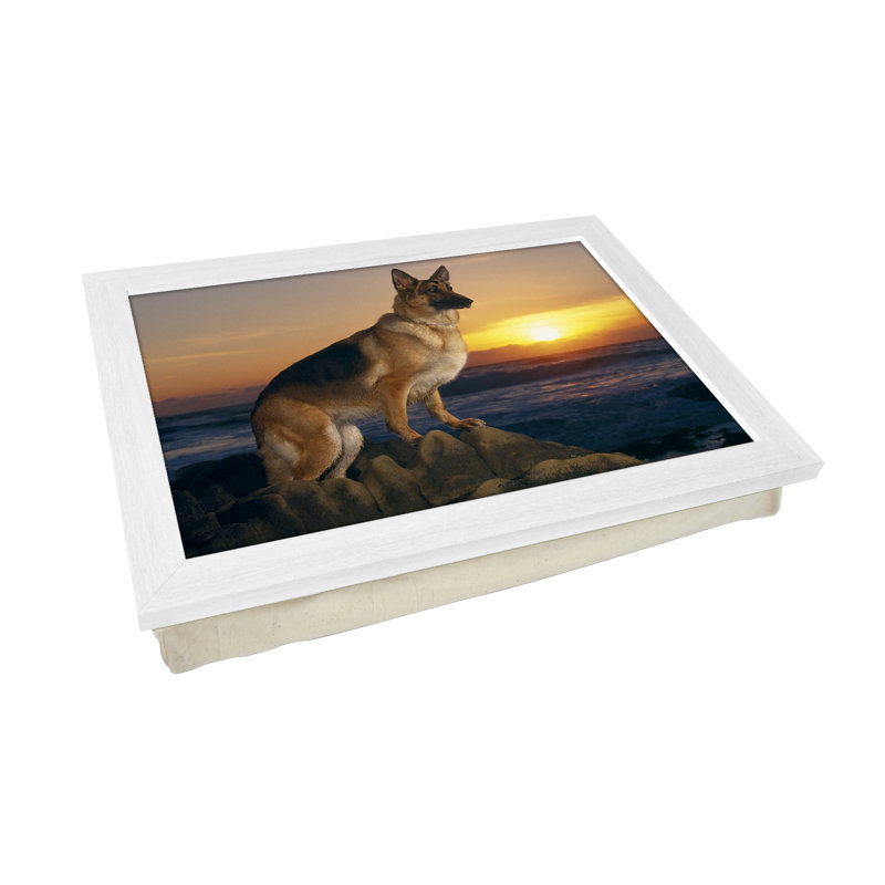 Andrin Wood Tray, White