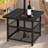 Mitchellville Outdoor Metal Side Table with 1.57" Umbrella Hole