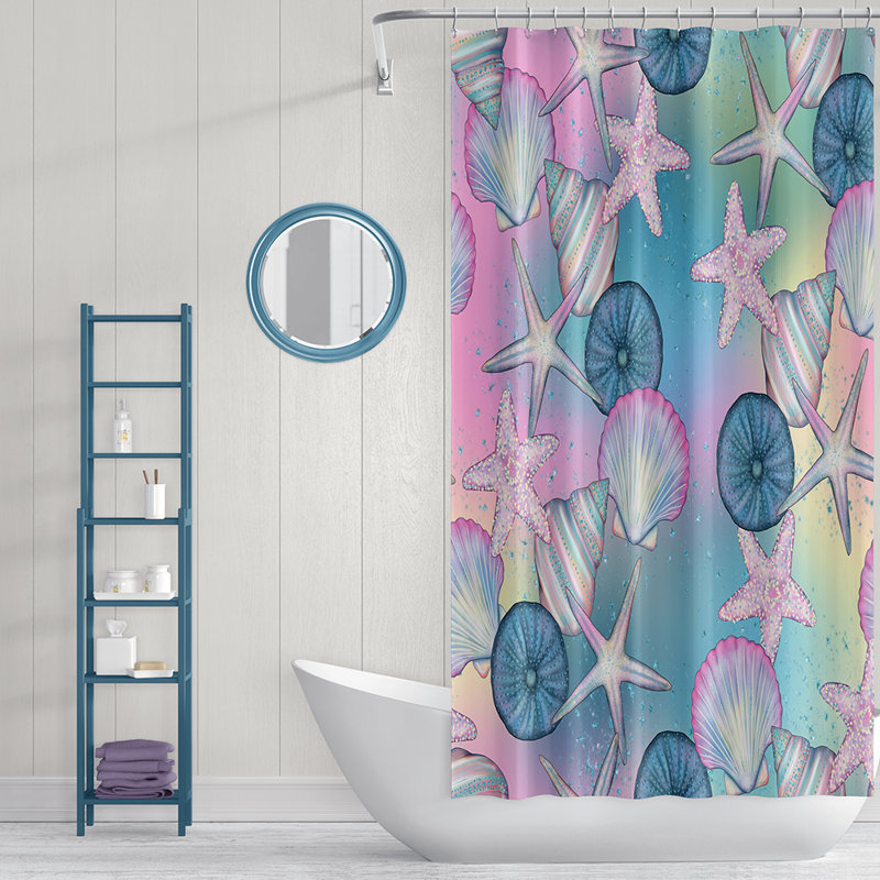 Rideau de douche simple Smoak, H 93 po x l 70 po