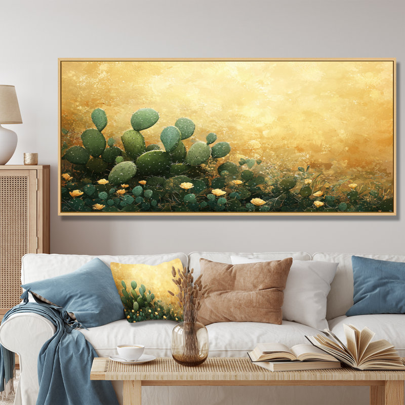 Kohei - Floral Wall Art, H 28 po x l 60 po, Cadre flottant, Argent argent