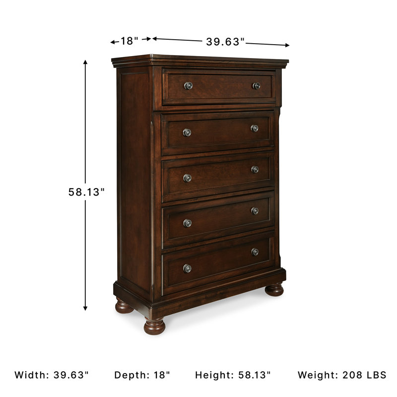 Emylie 39.63'' W 5 - Drawer Dresser