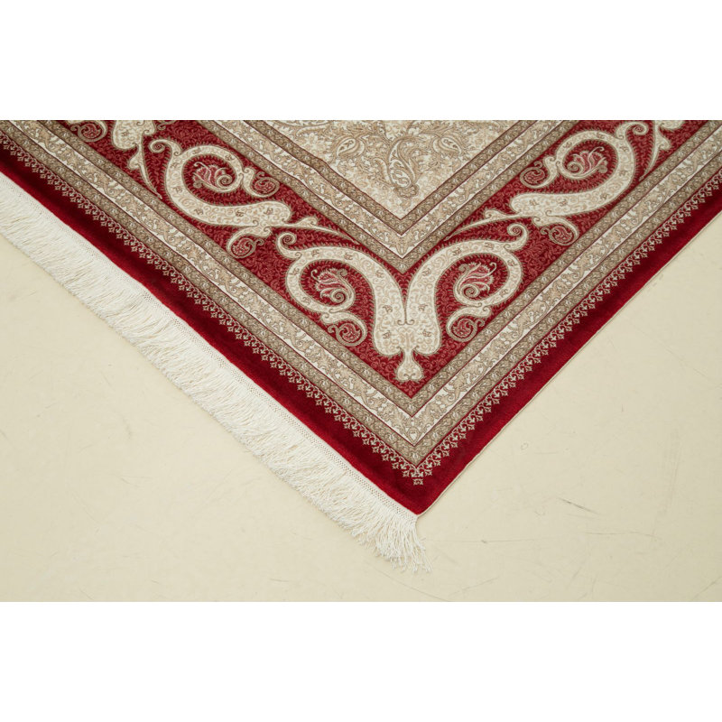 Tapis traditionnel touffeté à la main 6 pi 6 po x 9 pi 6 po Antep