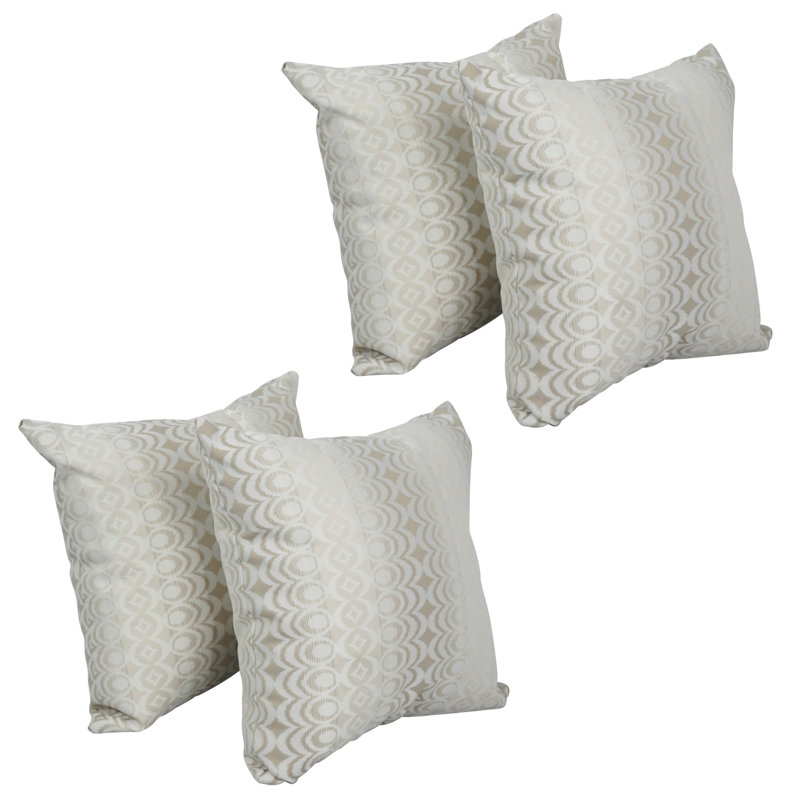 Ensemble de 4 coussins décoratifs en jacquard 44 po x 17 po, Torero Dune