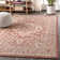 Moten Medallion Textured Weave Red/Taupe Indoor/Outdoor Rug
