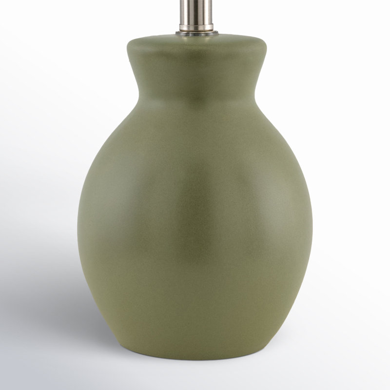 Lampe Momsen, H 15 po x l 8 po x P 8 po, Kaki, Sergé blanc