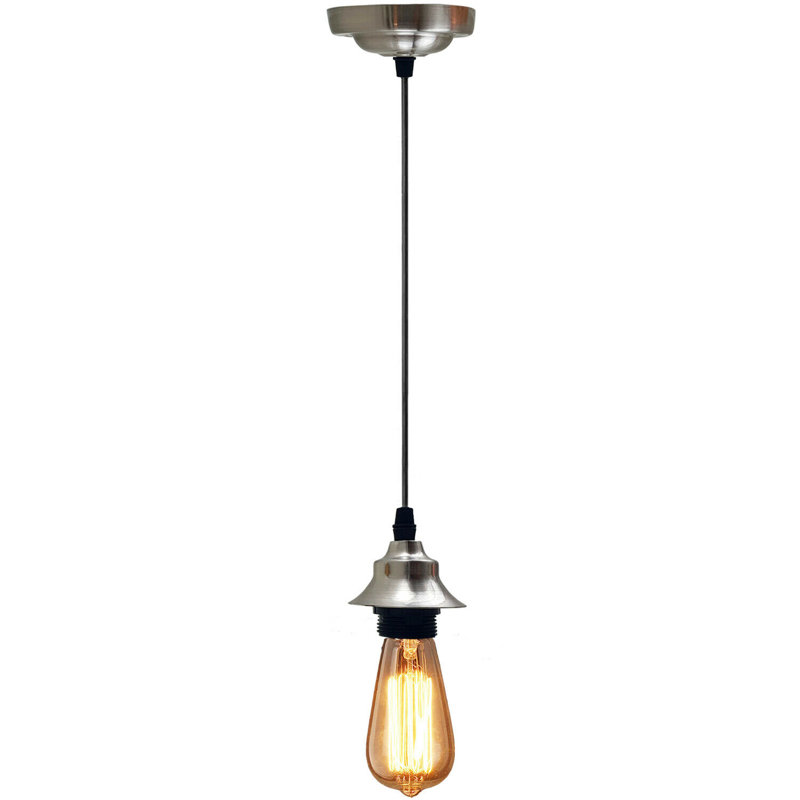 Kingsville 1 - Light Single Pendant, Satin Nickel